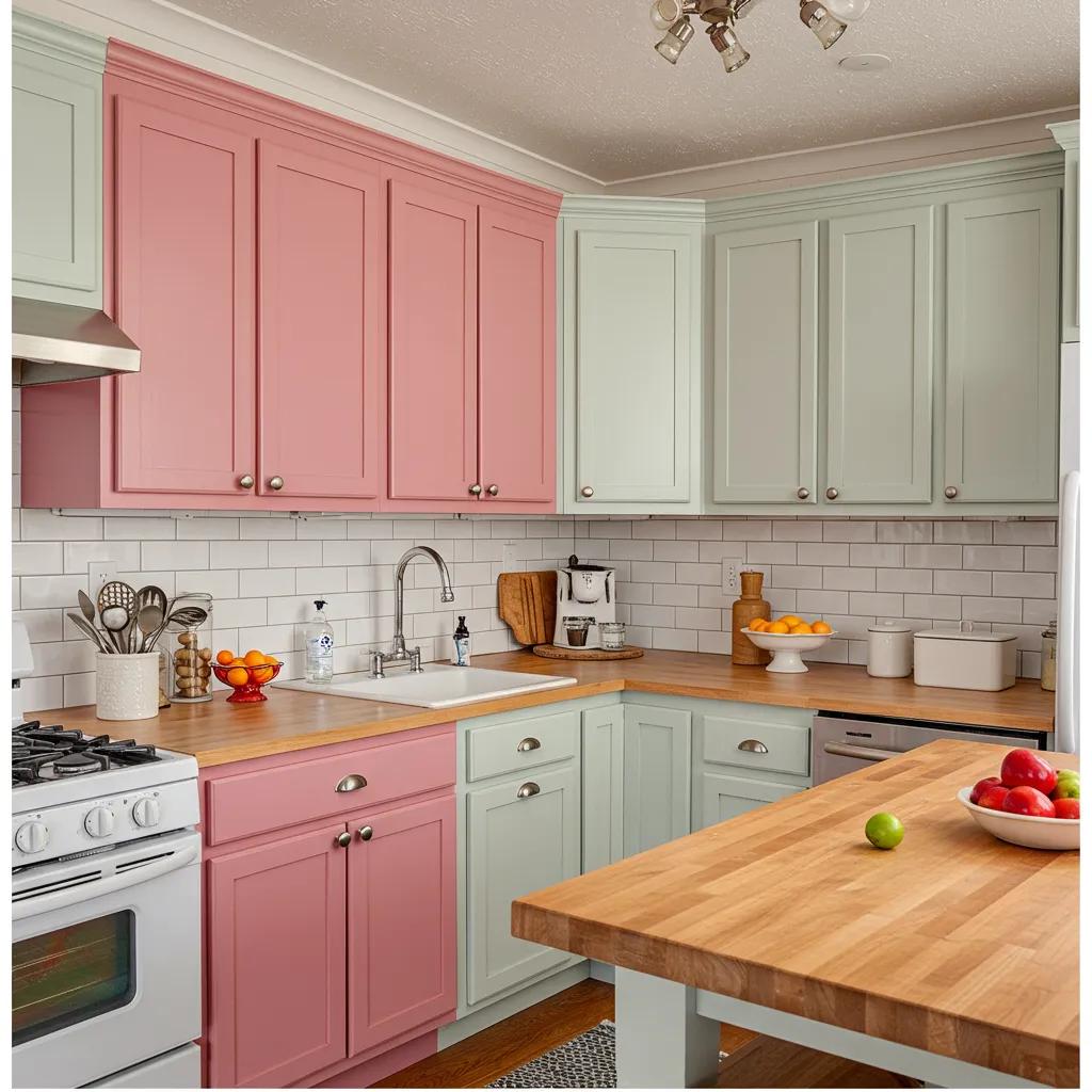 Modern kitchen with budget-friendly remodel features and decor